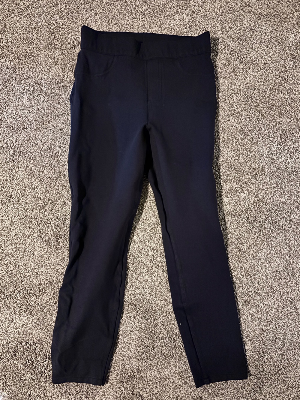SPANX Navy Straight-Leg Sculpting Pants
